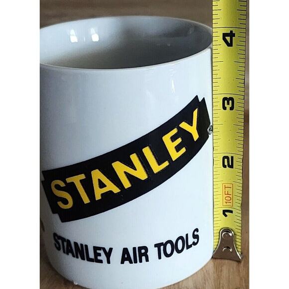 Vintage Advertising Stanley Air Tools Ceramic Coffee Cup Mug Great Shape See Pic - Picture 6 of 6